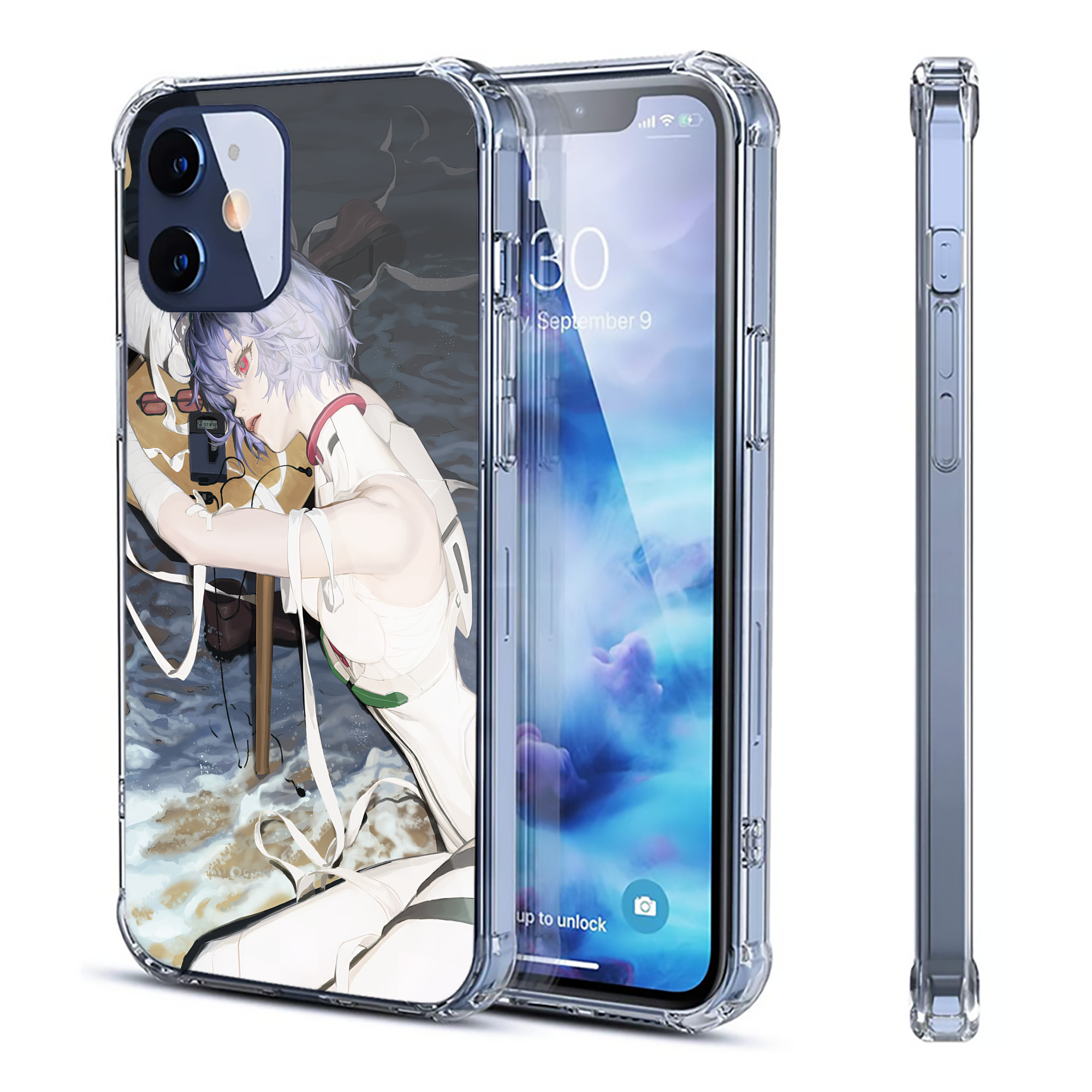 （画像用） EVA 新世紀エヴァンゲリオン 【iPhone 12シリーズ対応】透明スマホケース（クリアソフトケース）